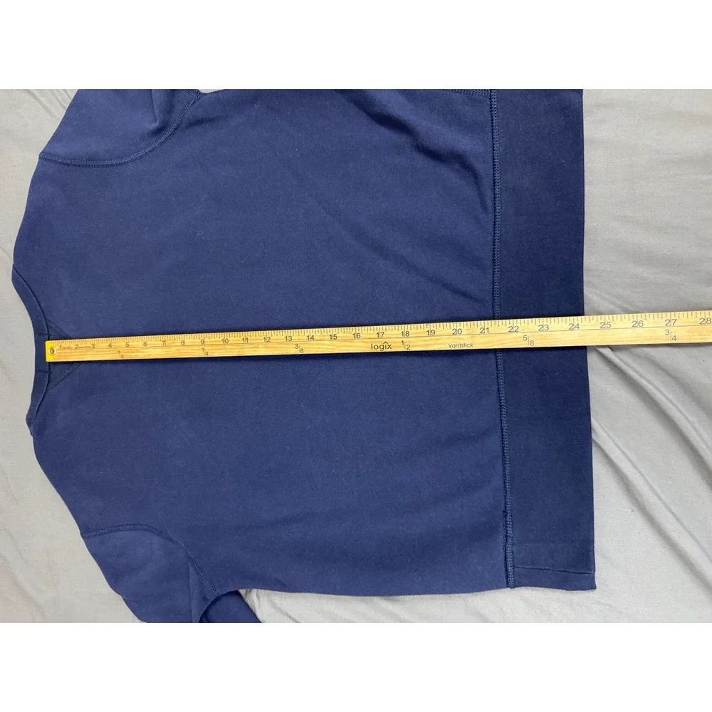 Polo Ralph Lauren Mens Navy Blue Fleece Lined Crewneck Sweatshirt Size M